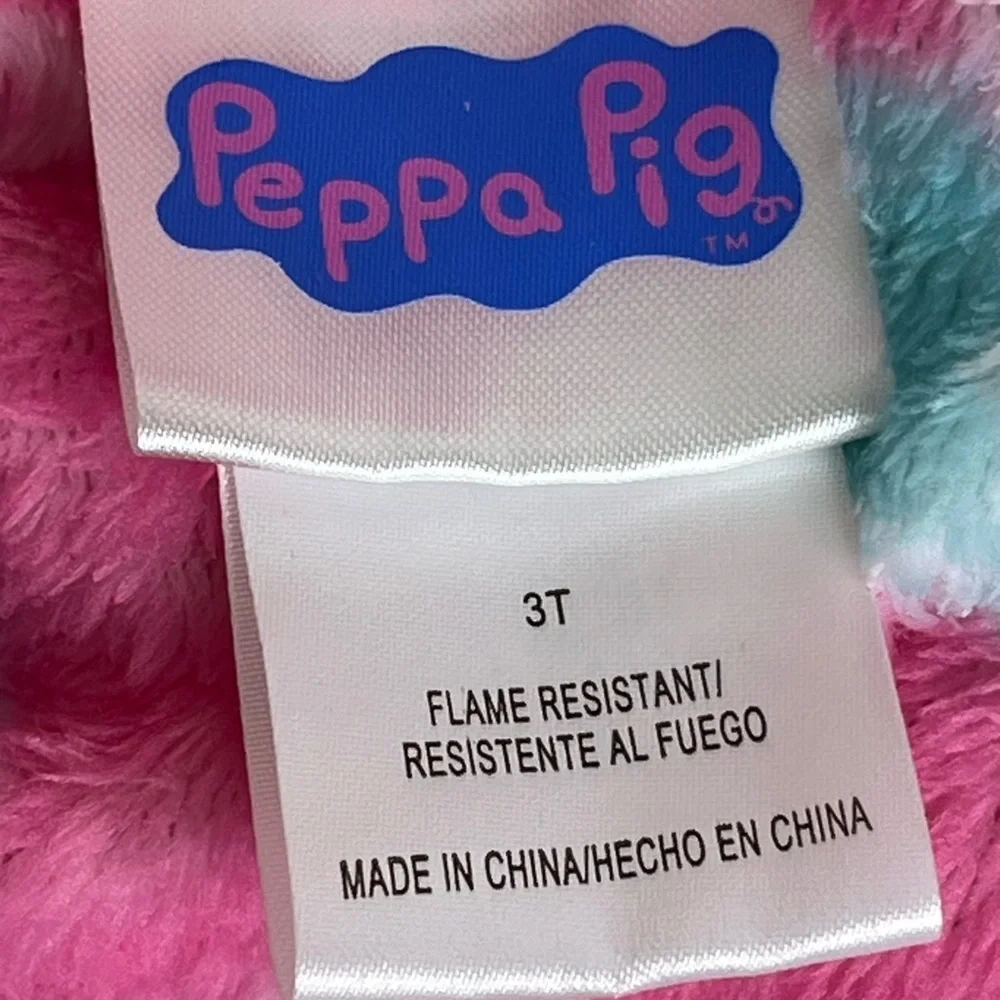 Peppa Pig‎ Toddler Girls Hooded Robe Flame Resistant Sleepwear Size 2T Pink